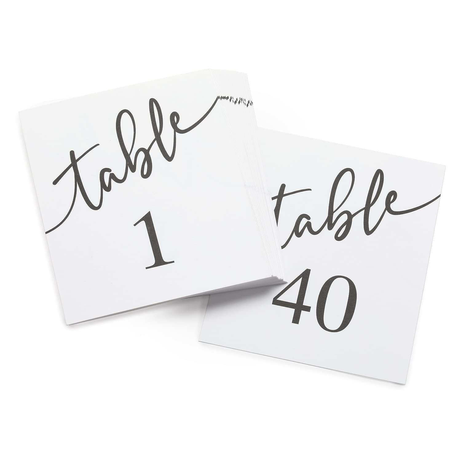 Hortense B. Hewitt Wedding Accessories Clean and Modern Table Numbers, 1-40