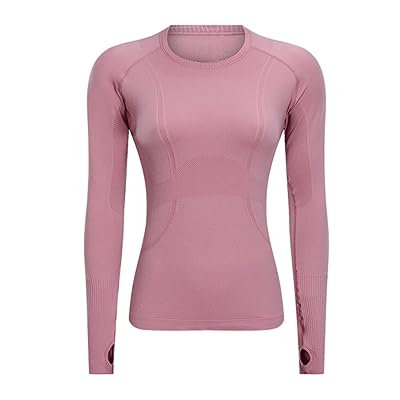 LUYAA Women's Workout Tops Long Sleeve Shirts Yoga Sports Breathable Gym  Athletic Top Slim Fit