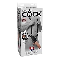 Pipedream Products King Cock 11 Hollow Strap On Suspender System Flesh