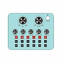 BAILAI New Live Sound Card Online Live Video Entertainment for PC Mobile Phone Android External Sound Card V8 (Color : E)