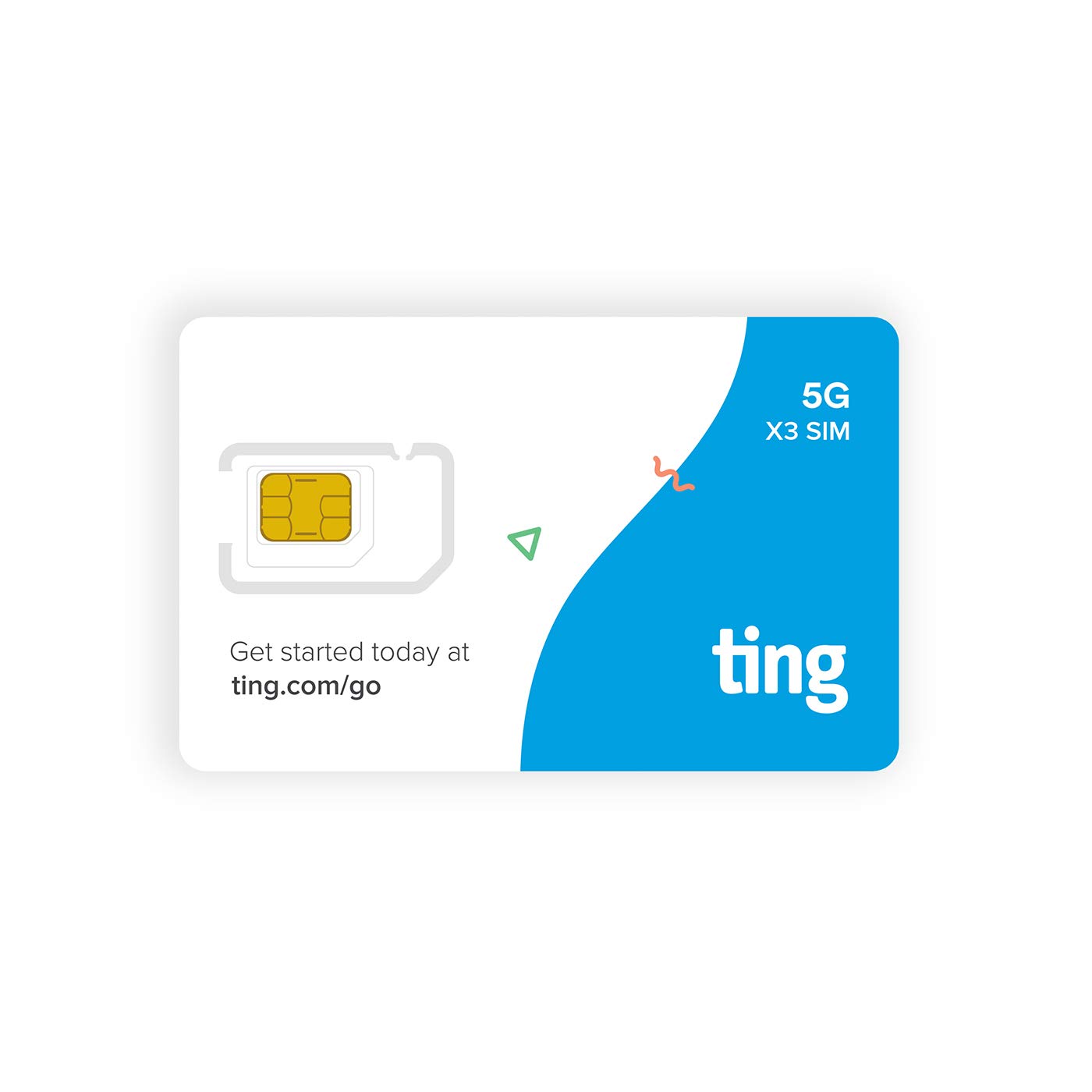 Ting Mobile Sim Card kit for Unlocked Phones - Bring Your own Compatible Phones - Unlimited Talk & Text Plan Starts at $10/Month