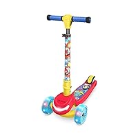 Jetson Disney Kids Kick Scooter, LED Lights on Stem & Light-Up Wheels, Lightweight Frame, Height-Adjustable Handlebar, Lean-to-Steer System, Easy-Fold Mechanism