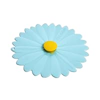 Charles Viancin - Set of 2 Daisy 4” Silicone Drink Covers - Airtight Seal on Any Smooth-Rimmed Glass, Keep Drinks Cool or Hot, Protect from Winged Pests - BPA-Free - Oven, Freezer, Dishwasher Safe