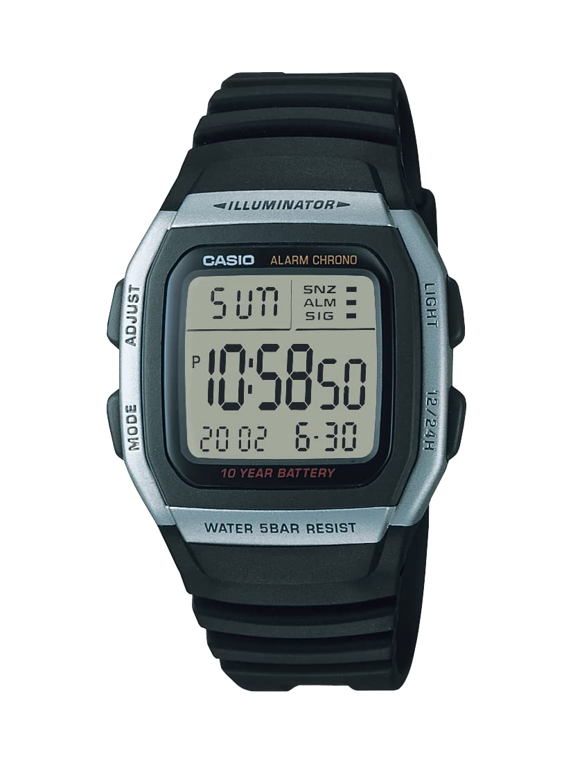 Casio Men's W96H-1AV Sport Watch with Black Band