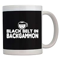 BLACK BELT IN Backgammon Mug 11 ounces ceramic
