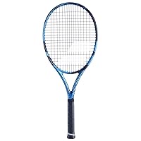 Babolat Pure Drive 110 Tennis Racquet (10th Gen) - Strung with 16g White Babolat Syn Gut at Mid-Range Tension