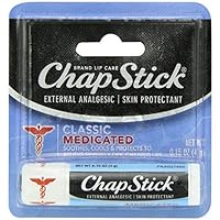 Classic Medicated Lip Balm, 0.15 Ounce (Pack of 4)