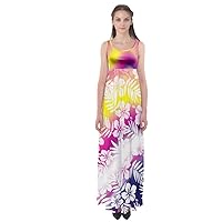 CowCow Womens Summer Boho Retro Funny Bird Palm Trees Beach Design Empire Waist Long Maxi Dress, XS-5XL