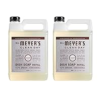 MRS. MEYER'S CLEAN DAY Liquid Dish Soap Refill Lavender, 48 Fl Oz (Pack of 2)