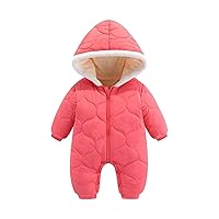 Baby Outwear Snowsuit Newborn Bear Onesie Outfit Suit Girls Boys Fleece Jumpsuit Romper Hooded Coat Winter