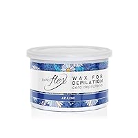 ItalWax Azulene Flex Liposoluble Transparent Wax Soft Strip Wax 14 oz.