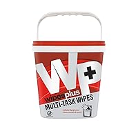 Plastic Square Multi-Task Bucket, Cleaning Bucket, Bucket With Lid, For Homes and Resturaunts, Red, (Set of 4)