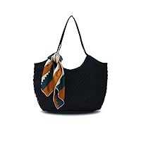 Silk Shoulder Bag New Hollow Ribbon Handbag Fashion Trend Beach Bag for Woman and Girls Fashion
