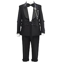 Boys' Suit Two Pieces Shawl Lapel Tuxedos Jacket+Pants Performance Prom Pageboy Dinner