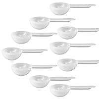 1 Tablespoon Measure Spoon Short Handle Scoops for Canisters by powbab. Made in USA. Dual Use Powder Measure for 1 Teaspoon to 1 Tablespoon Scoop. Protein, Spices, Coffee Scoop. BPA Free (10 count)