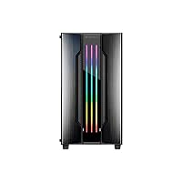 Cougar Gemini M Mini Tower Gaming Case with Addressable RGB and Dynamic Lighting Effects (Iron-Gray)