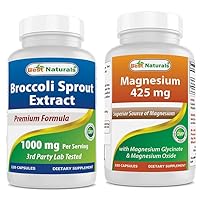 Best Naturals Broccoli Sprouts Extract, 1000 mg & Magnesium Glycinate 425 mg