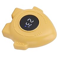 Water Temperature Thermometer, Touch Screen Cartoon Baby Bath Thermometer Digital Display for Children for Bathroom (Yellow)