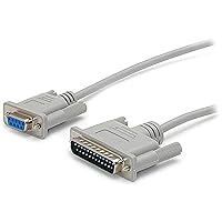 StarTech.com 10 ft Cross Wired DB9 to DB25 Serial Null Modem Cable - F/M - Null Modem Cable - DB-9 (F) to DB-25 (M) - 10 ft (SCNM925FM)
