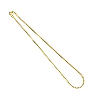 Paula & Fritz® Women's Necklace Stainless Steel Silver Gold 455 mm Long 2.2 mm Wide Men's Chain Necklace Necklace Necklace Women's Chains Men's Chains