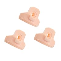 Operitacx 3pcs Face Support Clay White The Face Child Doll Supplies