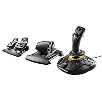 Thrustmaster USB T16000M FCS Flight Pack - Joystick, Throttle and Rudder Pedals for PC,Windows