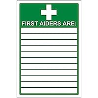 V Safety Eco Friendly First Aid General - First Aiders are - 150 x 200 mm Safety Sign
