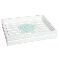 Sweet Home Collection Bathroom Accessories Sets Unique Collections Modern Classic Contemporary Decorative Beautiful Designs Bath Shower Tub Décor, Soap Dish(Pack of 1), Beach Shells