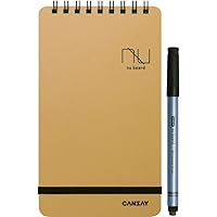 nu board Pocket Size (4.5 x 7.2 inch) International Edition NGSHFM0Y08 Whiteboard Notebook - Dry Erase Notebook - Mini Size Dry Erase Board - Environmentally Reusable Notebook