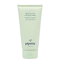 Pipette After Sun Gel - Cooling Moisturizing After Sun Care for Face and Body, Aloe Vera Gel with Squalane and Plant-Derived Ingredients, Sun Relief Skin Care, Fragrance-Free 6 oz