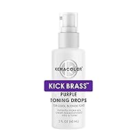 Keracolor Purple or Gold Toning Drops to Create Your Own Purple Shampoo - Mix with Any Shampoo, Conditioner or Cream Styler