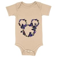 Butterflies and Flowers Baby Onesie - Floral Butterfly Design Clothing - Butterfly Inspired Stuff