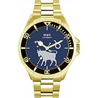 Navy Taurus Mens Wrist Watch 42mm Case Custom Design