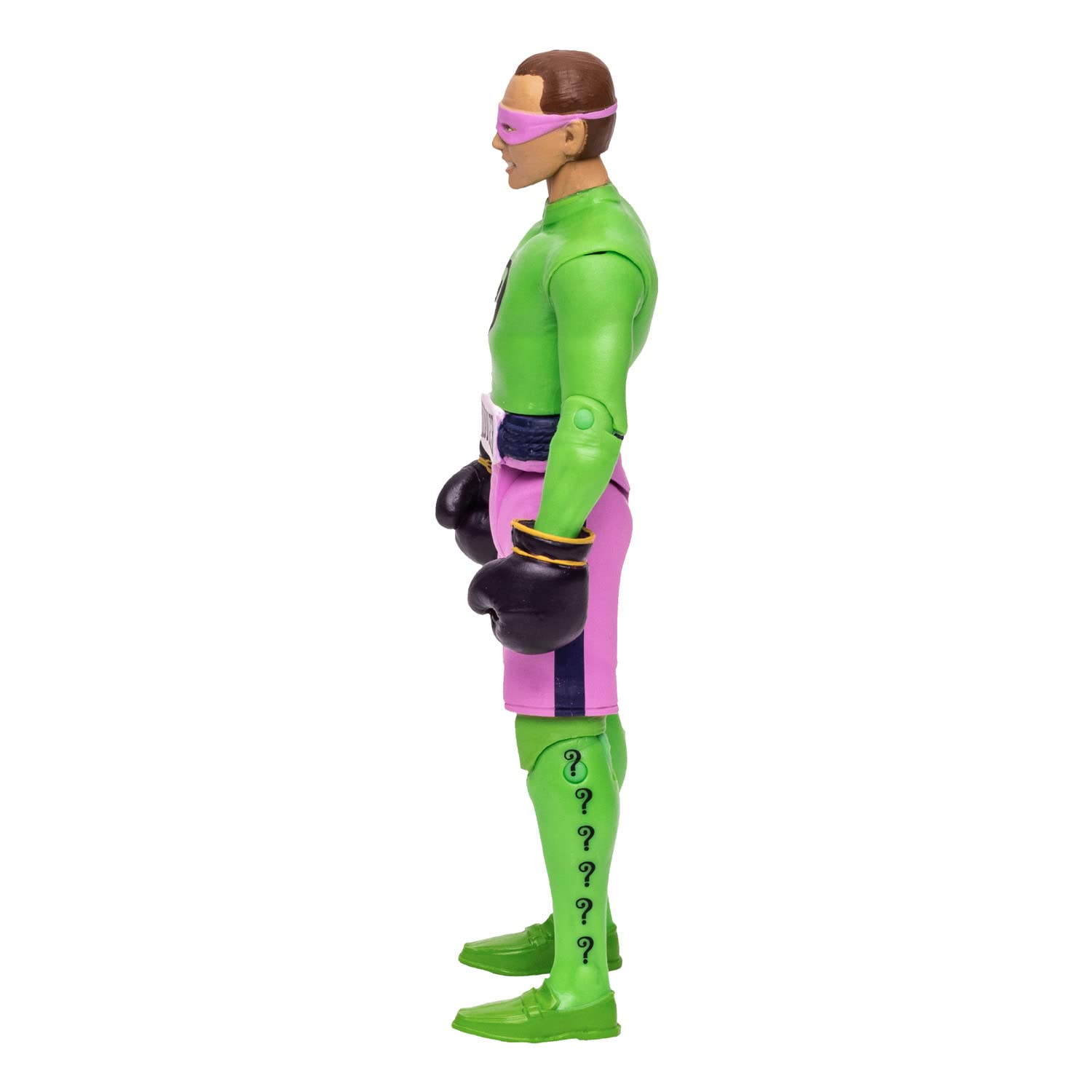 McFarlane Toys, DC Multiverse, 5-inch DC Retro Boxing Riddler Figure with Action Word Bubbles, Boxing Riddler Action Figure Collectible DC Retro 1960's TV Figure – Ages 12+