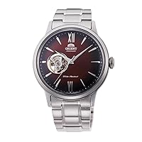 Orient Mens Analogue Automatic Watch with Stainless Steel Strap RA-AG0027Y10B, Steel Garnet, Bracelet