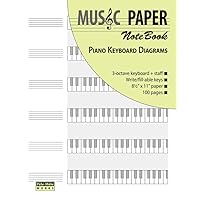 MUSIC PAPER NoteBook - Piano Keyboard Diagrams (piano series) MUSIC PAPER NoteBook - Piano Keyboard Diagrams (piano series) Paperback