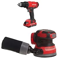 V20 Cordless Drill/Driver Kit with Random Orbit Sander (CMCD701C2 & CMCW220B)