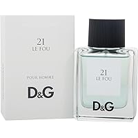 Dolce & Gabbana 21 Le Fou 50 ml Men's Eau de Toilette Spray Fragrance with Gift Bag