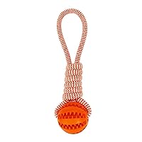 Dog Chew Rope Toys and Teeth Cleaning for Small Medium Large Dog Pets Puppy Teething Tug Toy(Orange)