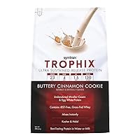 Syntrax Nutrition Trophix Protein Powder, Ultra Sustained-Release Protein Blend, Real Cookie Pieces, Buttery Cinnamon Cookie, 2 lbs