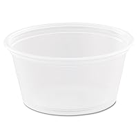 Dart 200PC 2 oz Clear PP Portion Container (Case of 2500)