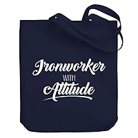 Ironworker with attitude Canvas Tote Bag 10.5