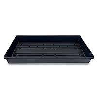 5 Pack of Durable Black Plastic Growing Trays (Without Drain Holes) 21