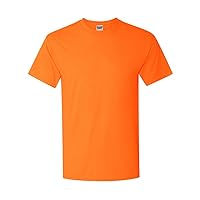 Men's polyester sport t-shirt. (Safety Orange) (Medium)