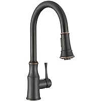 AS94ORB Oil Rubbed Bronze Kitchen Sink Faucet with Pull Down Sprayer Single Handle High Arc