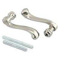 Prime-Line E 2663 French Colonial Door Levers, Heavy Weighted Casting Design, Satin Nickel (1 Set)