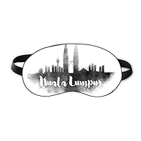 Kuala Lumpur Malaysia Landmark Ink City Sleep Eye Shield Soft Night Blindfold Shade Cover