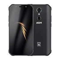 Mobile Phone, AGM A9 Smartphone SIM Free Android Phones Unlocked, 5.99 inches Waterdrop Full-Screen, 5400mAh Battery, 12MP 16MP Camera, Dual SIM Android 8.1 Oreo Phone AGM A9-4GB 32GB
