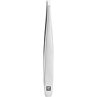 ZWILLING Beauty TWINOX Straight Tip Tweezers, Straight Tip for Precise Hair Plucking, Durable Stainless-Steel Tweezers, Premium Facial Care, Silver