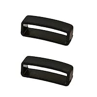 4X Size 22mm Black Rubber Replacement Keeper Watch Band/Strap Loop for Men Women